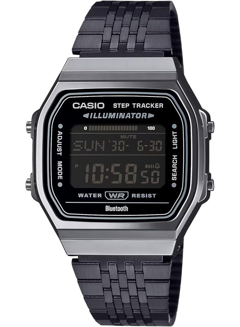 Casio Vintage ABL-100WEGG-1BDF Unisex Digital Watch – Bluetooth, Step Counter, LED Light, Dual Time, Stopwatch, Timer, 5 Alarms, 2-Year Battery, Resin Case, Stainless Steel Band - Image 1